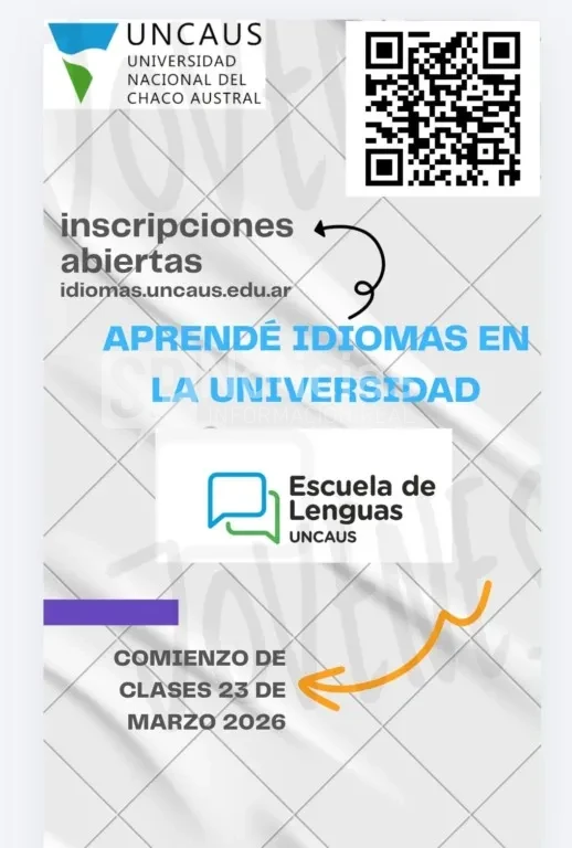 Idiomas en la UNCAUS: Ya están abiertas las inscripciones para los cursos 2026